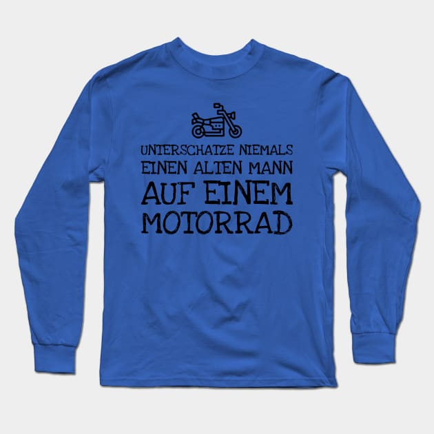 Vintage Motorrad Long Sleeve T-Shirt by Kevan Hom